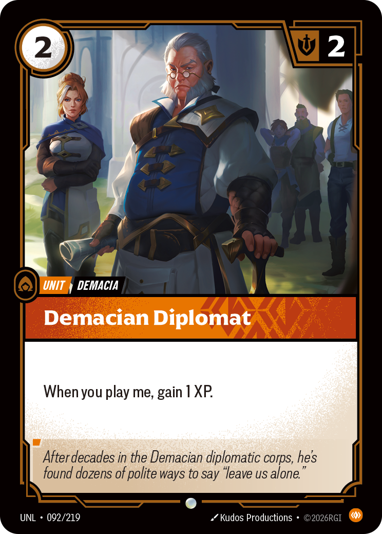 Demacian Diplomat — Riftbound UNL-092/219