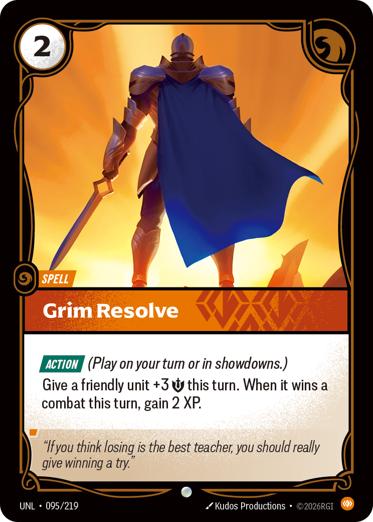Grim Resolve — Riftbound UNL-095/219