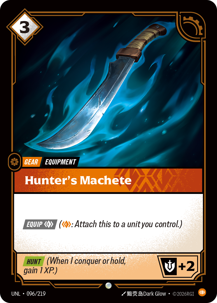 Hunter's Machete — Riftbound UNL-096/219