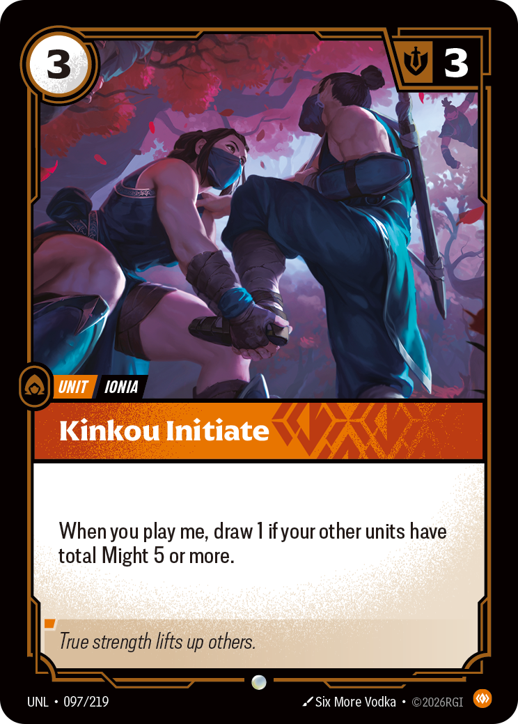 Kinkou Initiate — Riftbound UNL-097/219