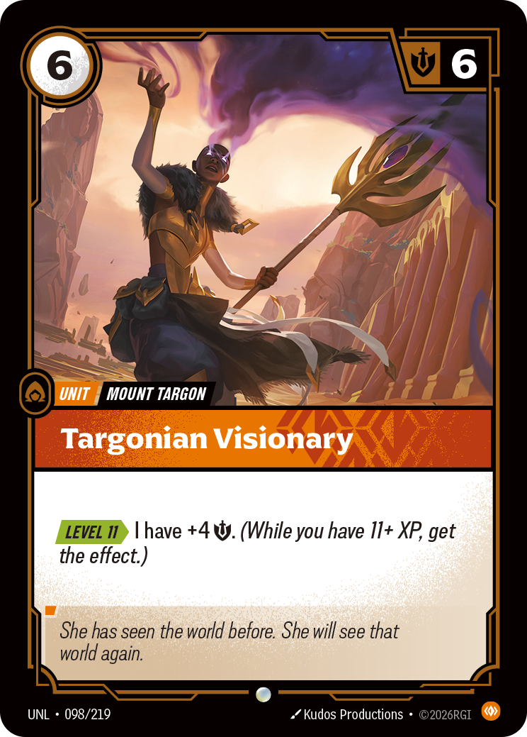 Targonian Visionary — Riftbound UNL-098/219