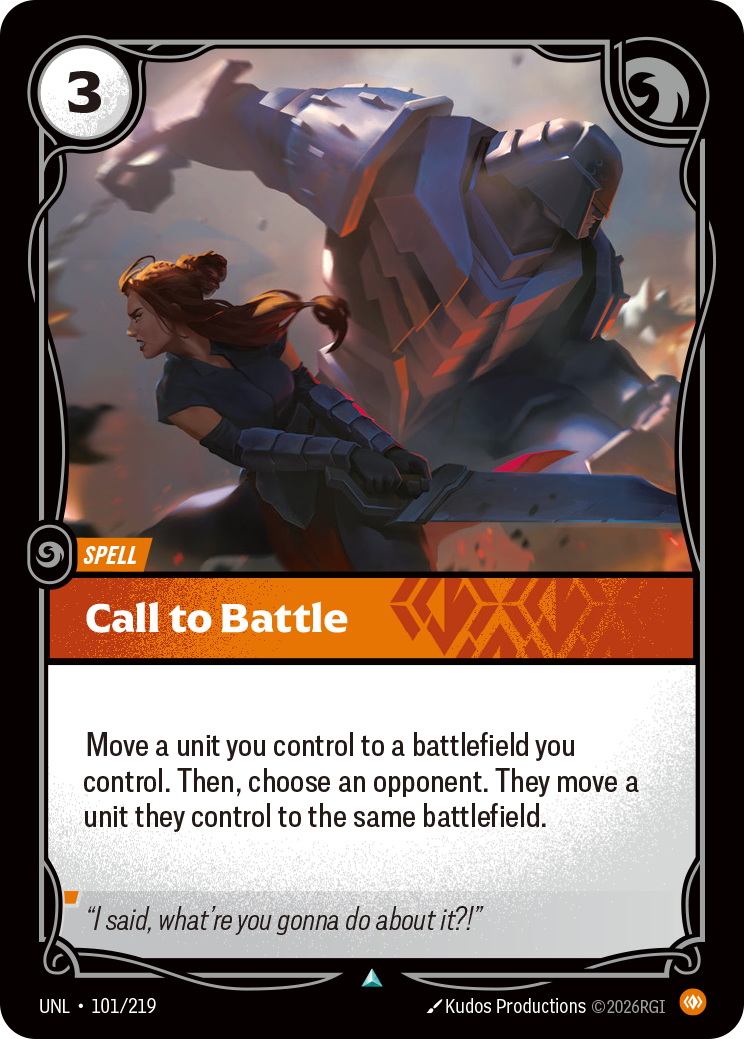 Call to Battle — Riftbound UNL-101/219