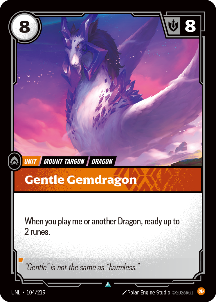Gentle Gemdragon — Riftbound UNL-104/219