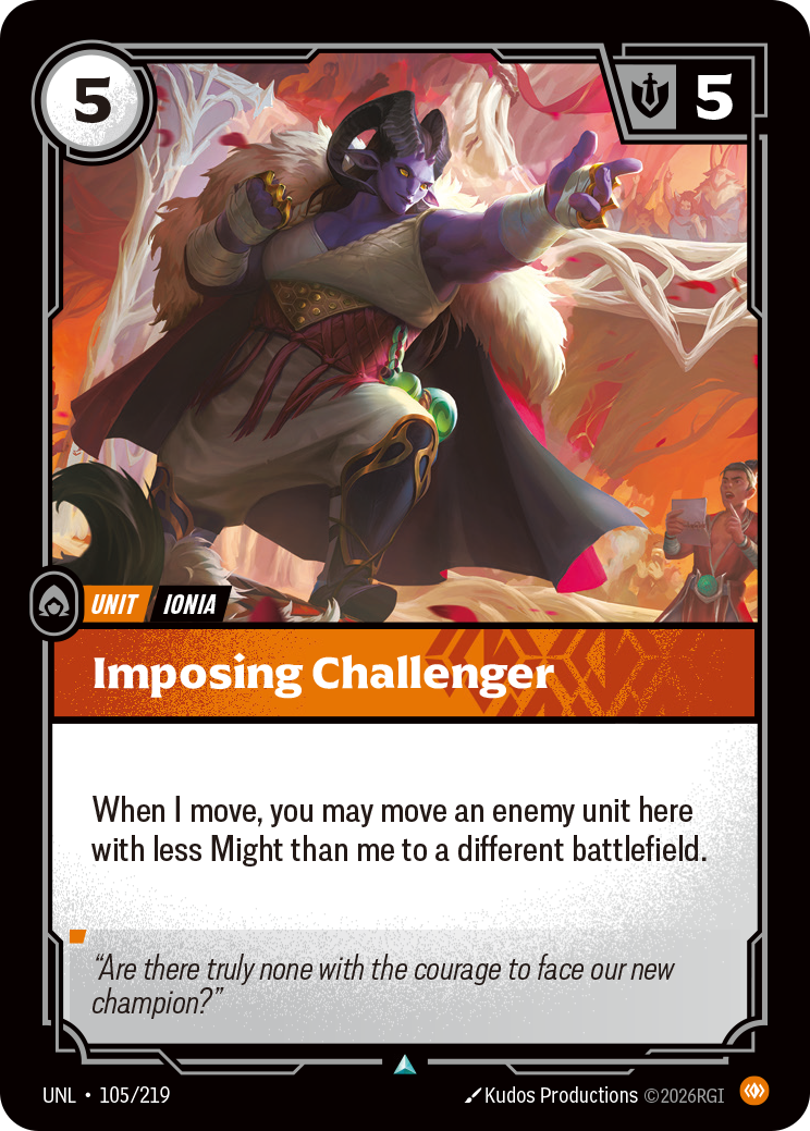Imposing Challenger — Riftbound UNL-105/219