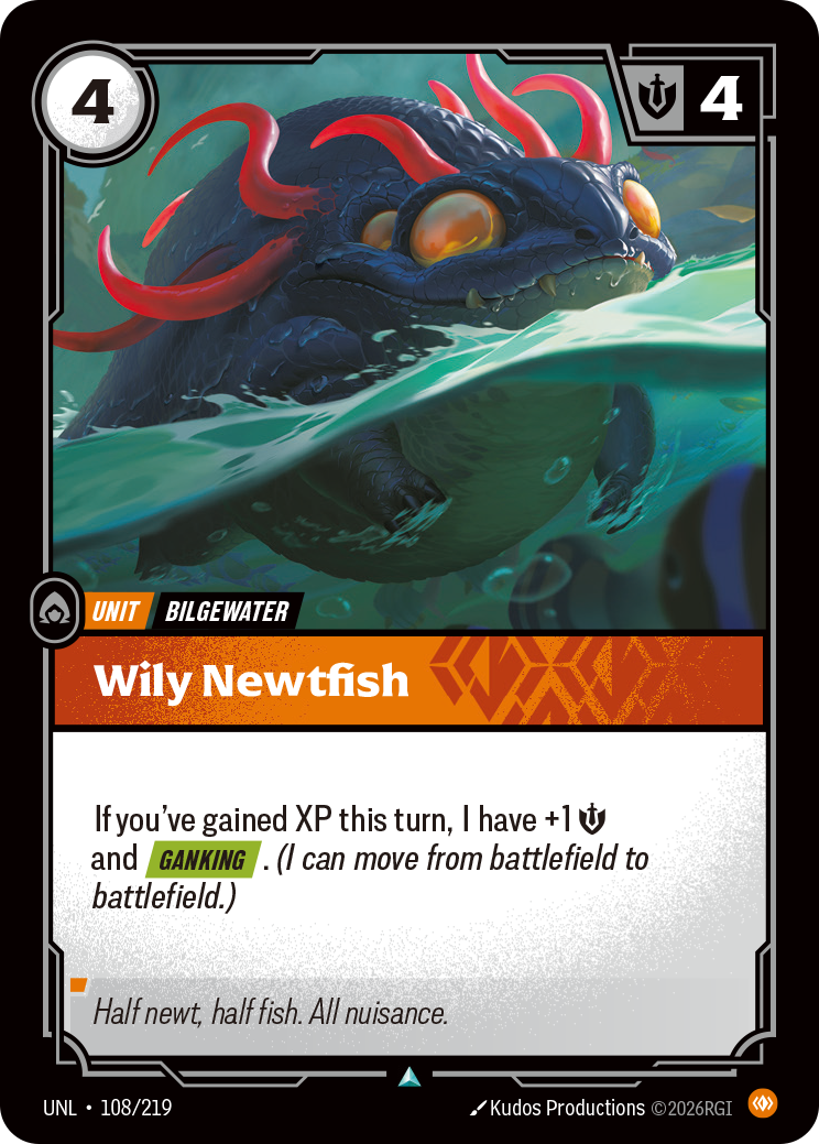 Wily Newtfish — Riftbound UNL-108/219