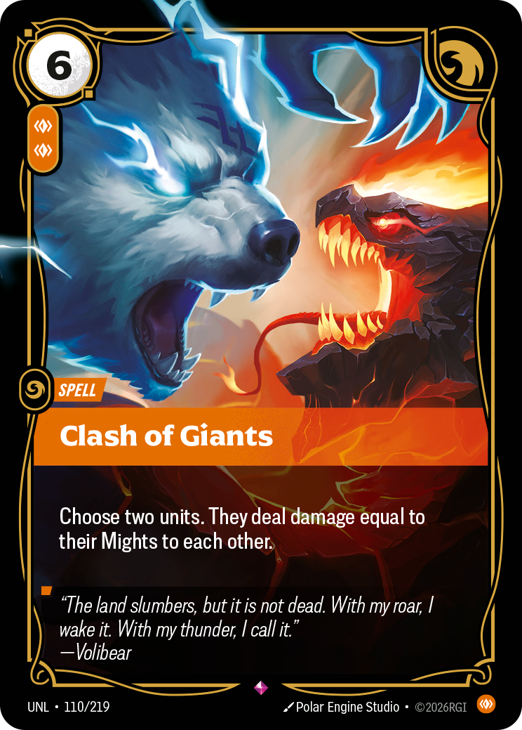 Clash of Giants — Riftbound UNL-110/219