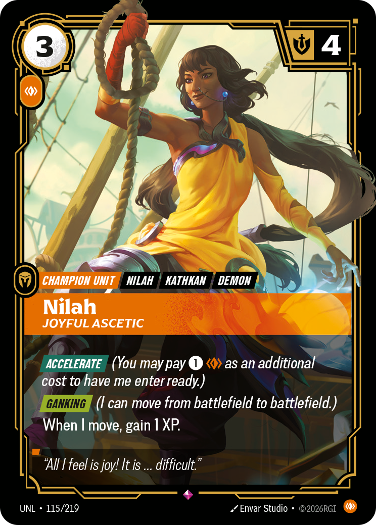 Nilah, Joyful Ascetic — Riftbound UNL-115/219