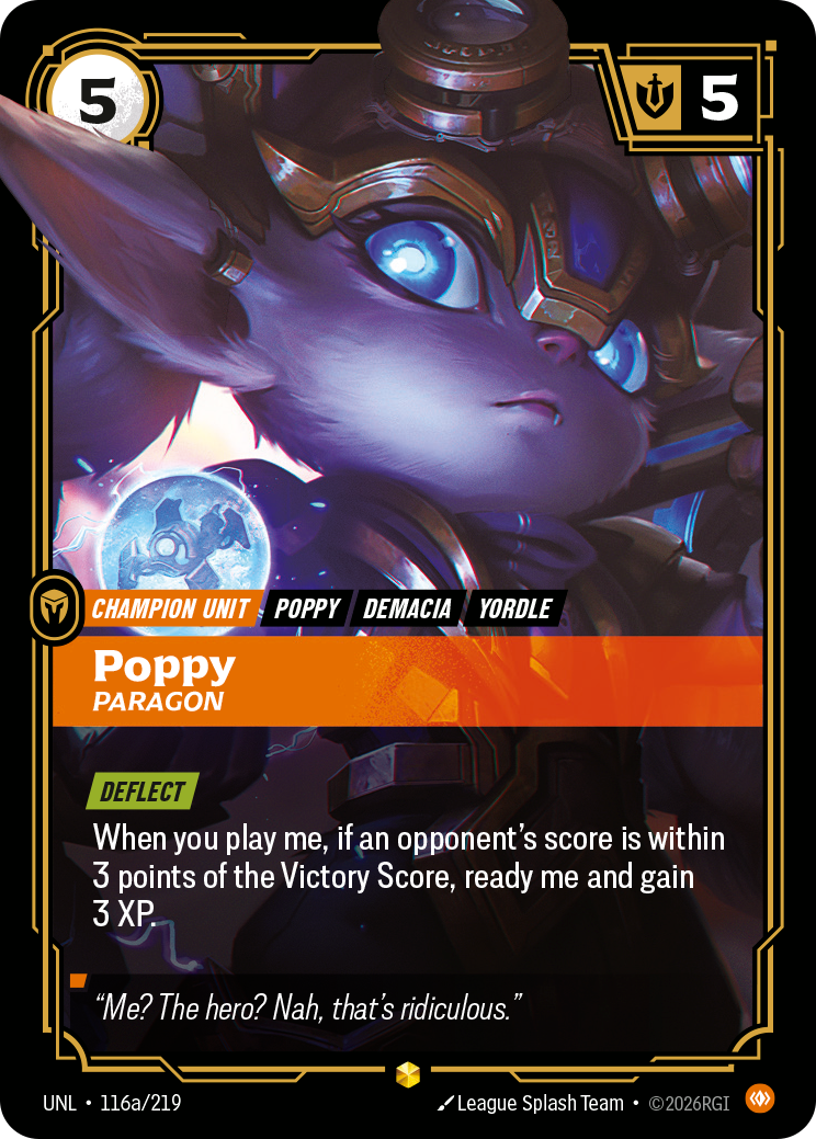 Poppy, Paragon — Riftbound UNL-116a/219