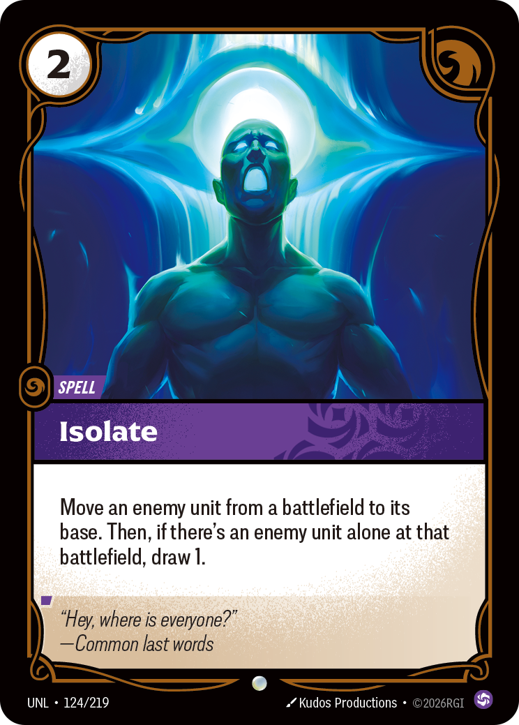 Isolate — Riftbound UNL-124/219