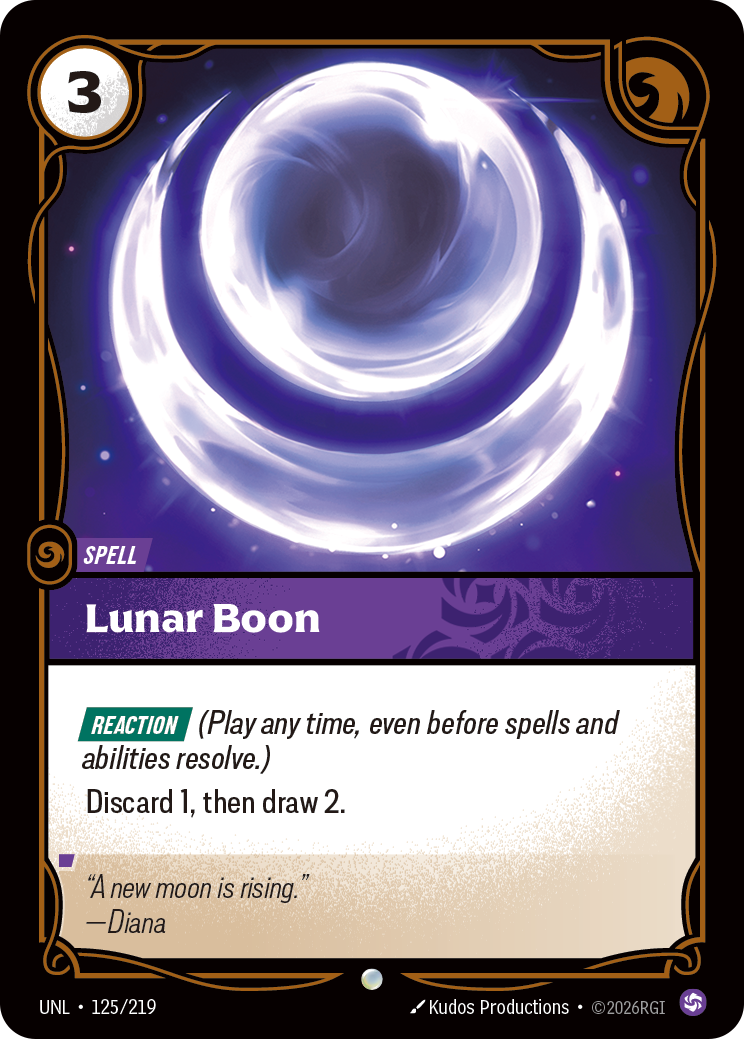 Lunar Boon — Riftbound UNL-125/219