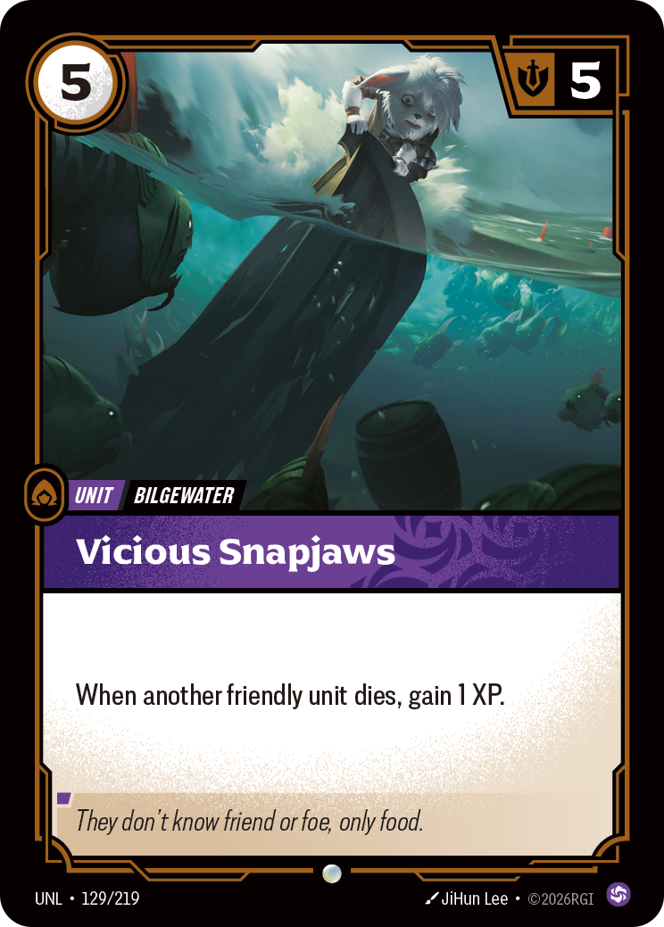 Vicious Snapjaws — Riftbound UNL-129/219