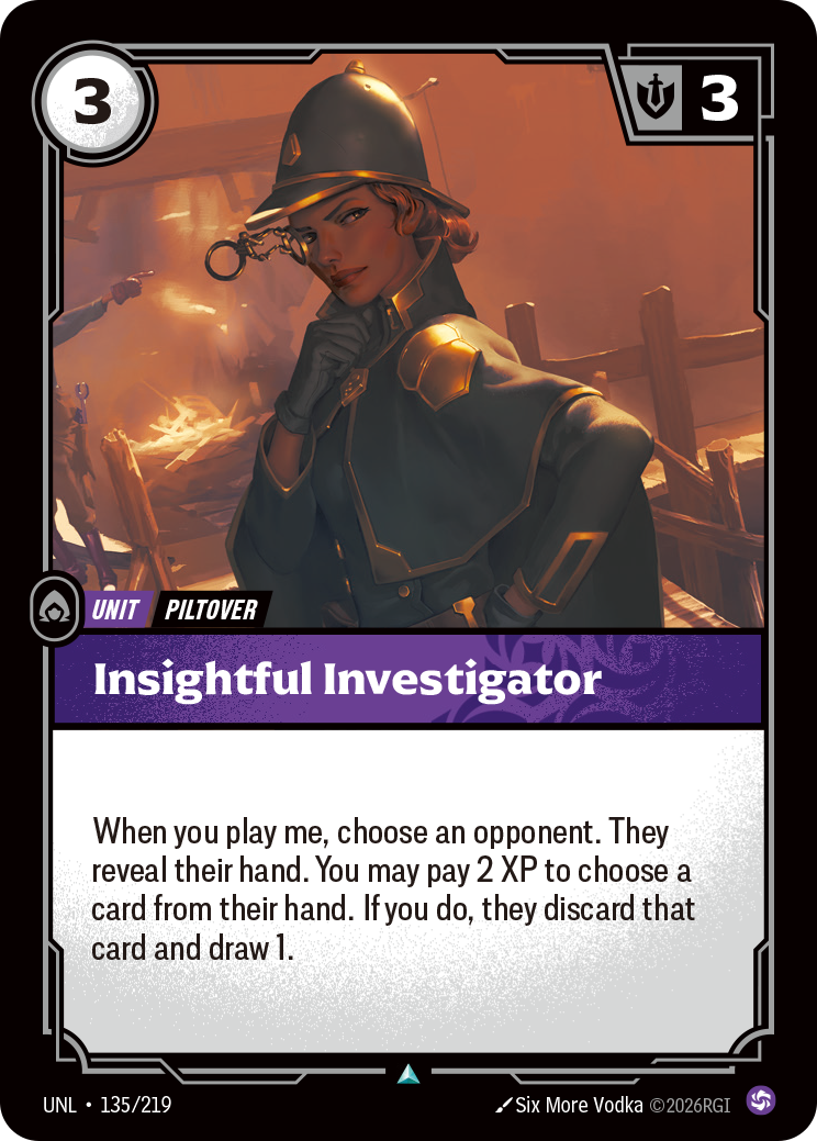 Insightful Investigator — Riftbound UNL-135/219