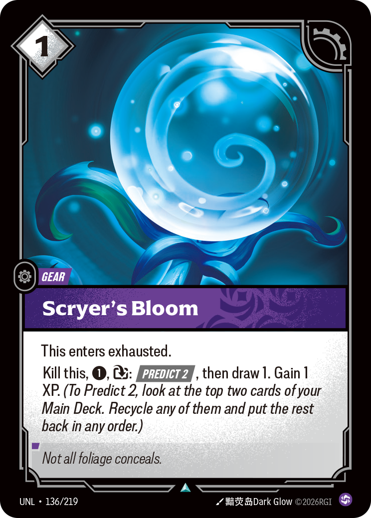 Scryer's Bloom — Riftbound UNL-136/219
