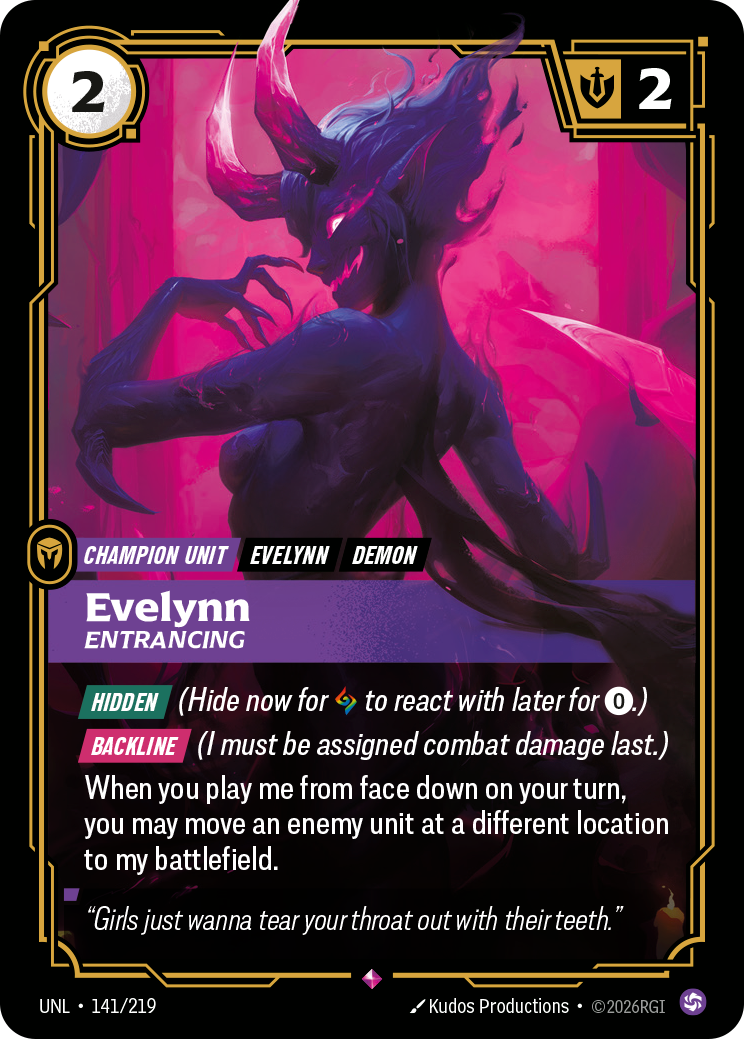Evelynn, Entrancing — Riftbound UNL-141/219