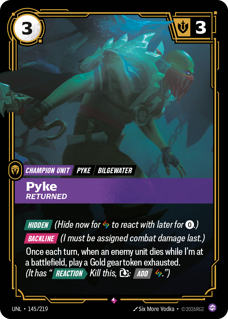 Pyke, Returned — Riftbound UNL-145/219