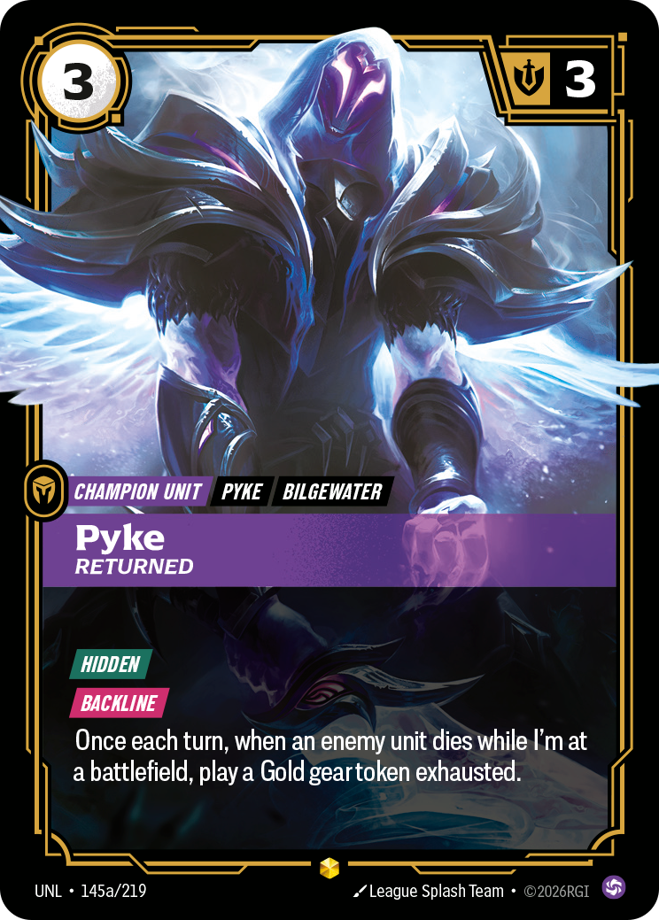 Pyke, Returned — Riftbound UNL-145a/219