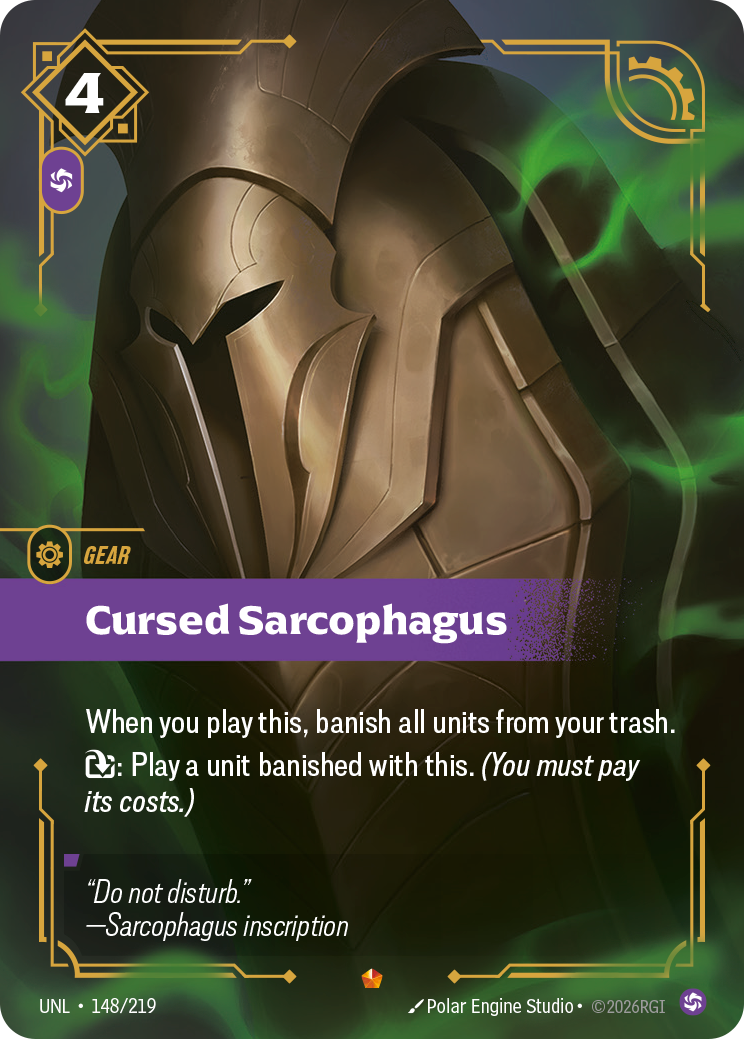 Cursed Sarcophagus — Riftbound UNL-148/219