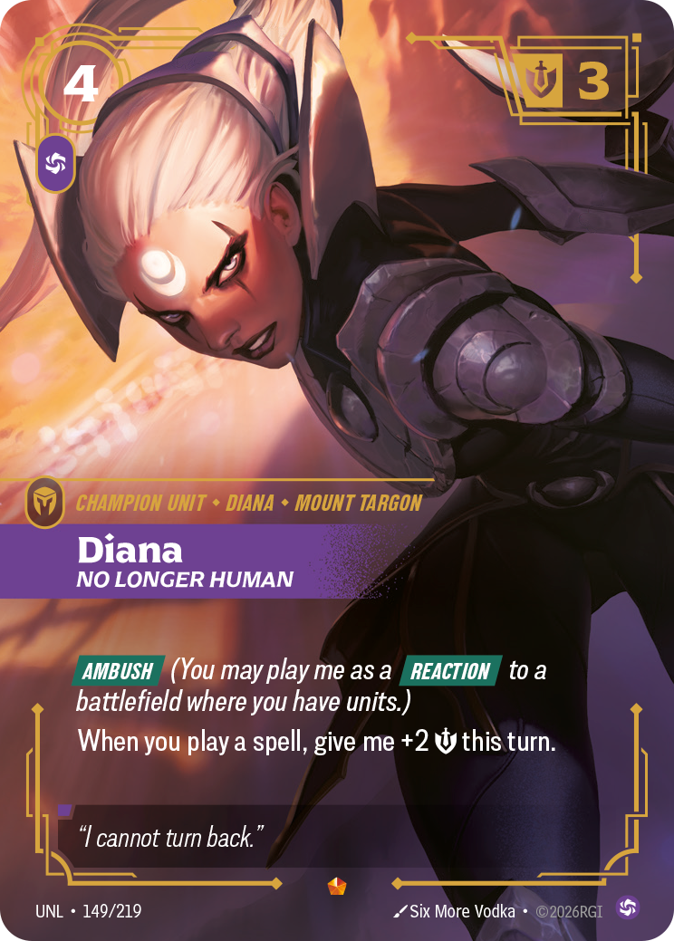 Diana, No Longer Human — Riftbound UNL-149/219