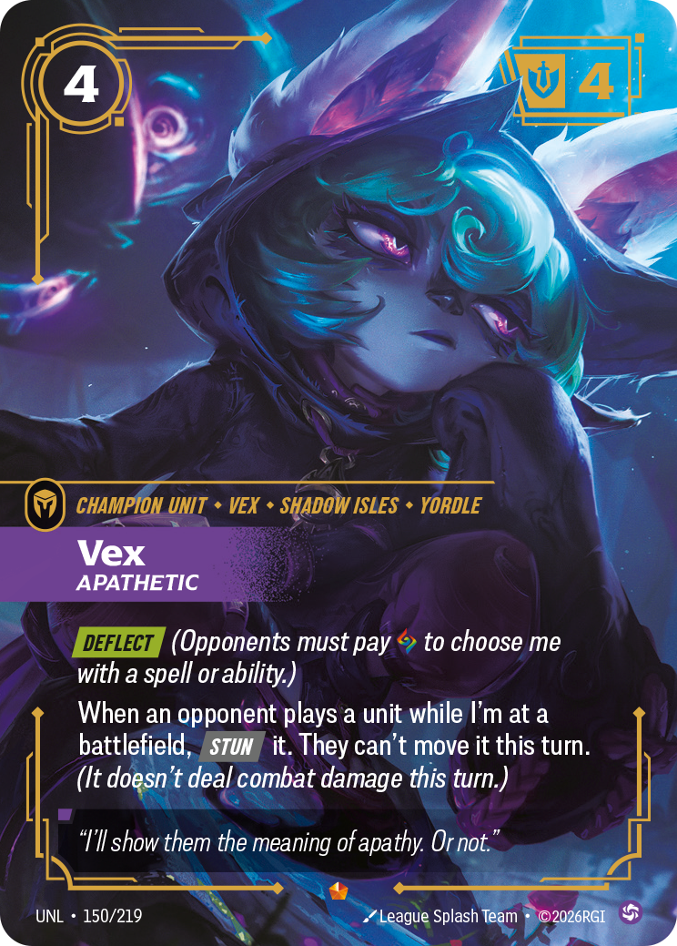 Vex, Apathetic — Riftbound UNL-150/219