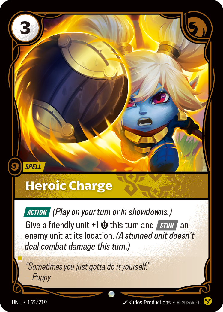 Heroic Charge — Riftbound UNL-155/219