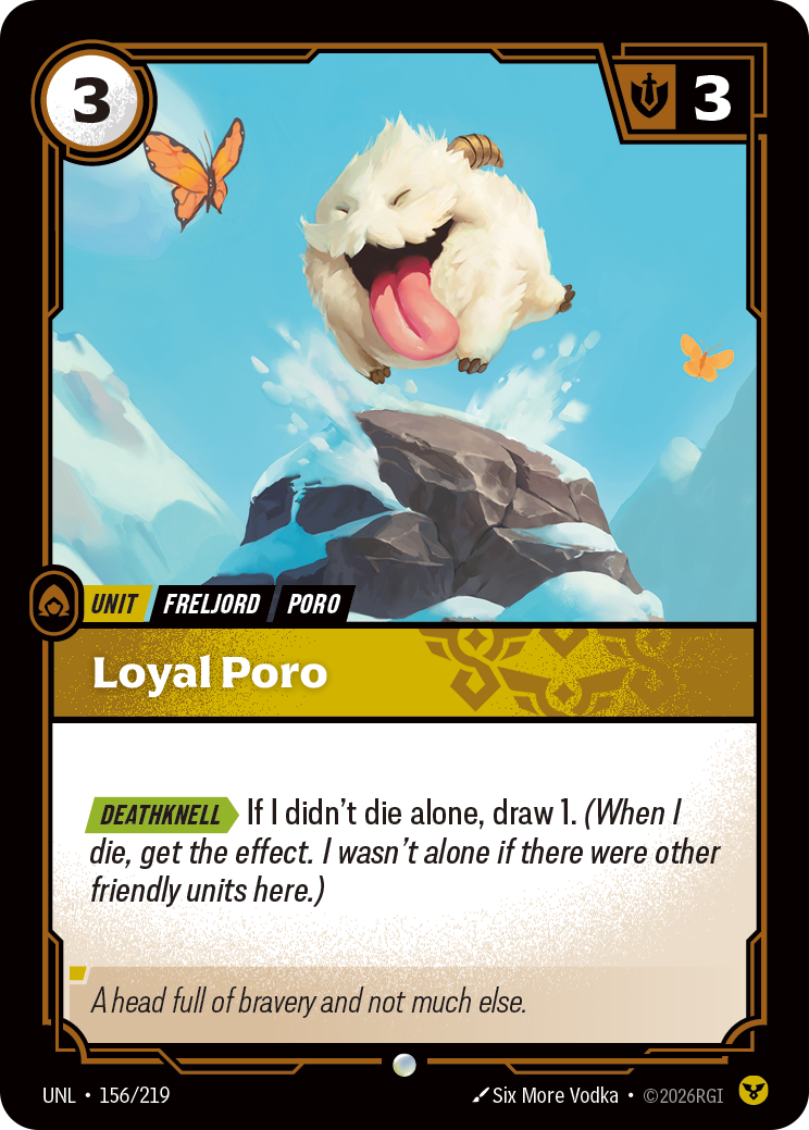 Loyal Poro — Riftbound UNL-156/219