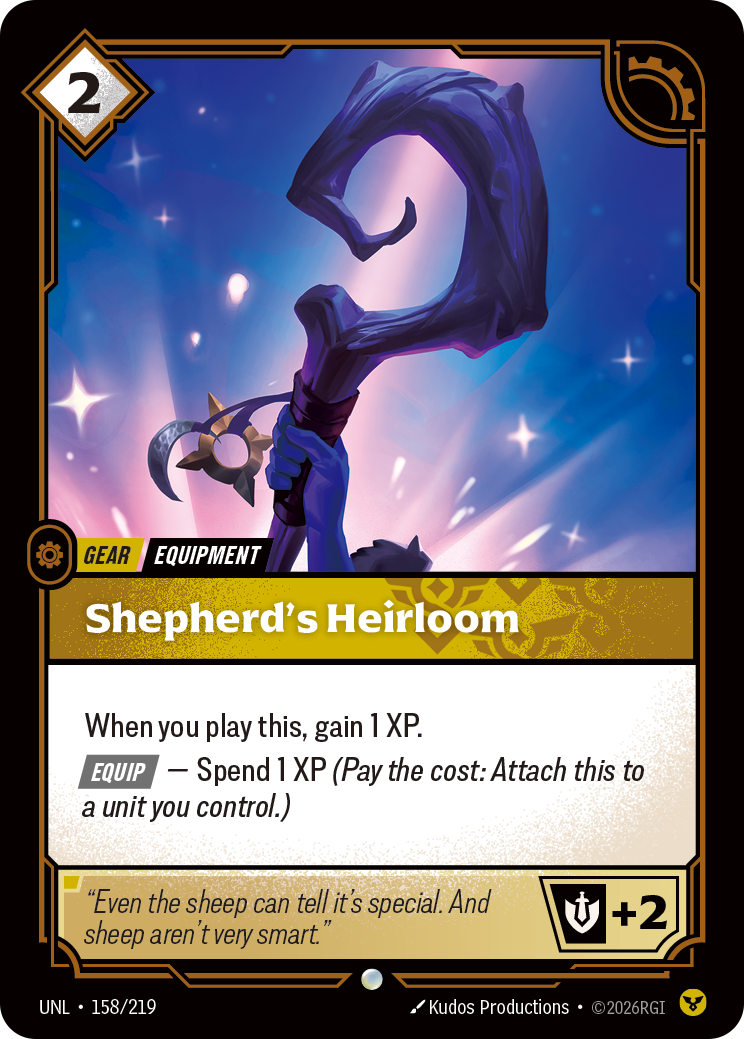 Shepherd's Heirloom — Riftbound UNL-158/219