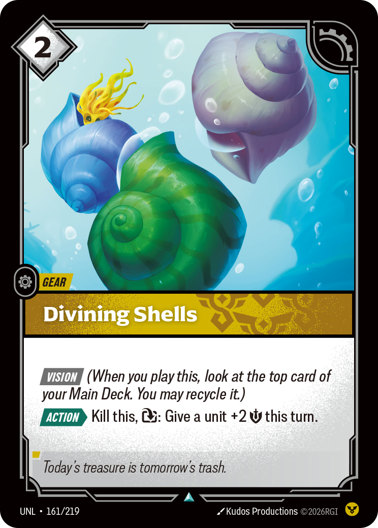 Divining Shells — Riftbound UNL-161/219