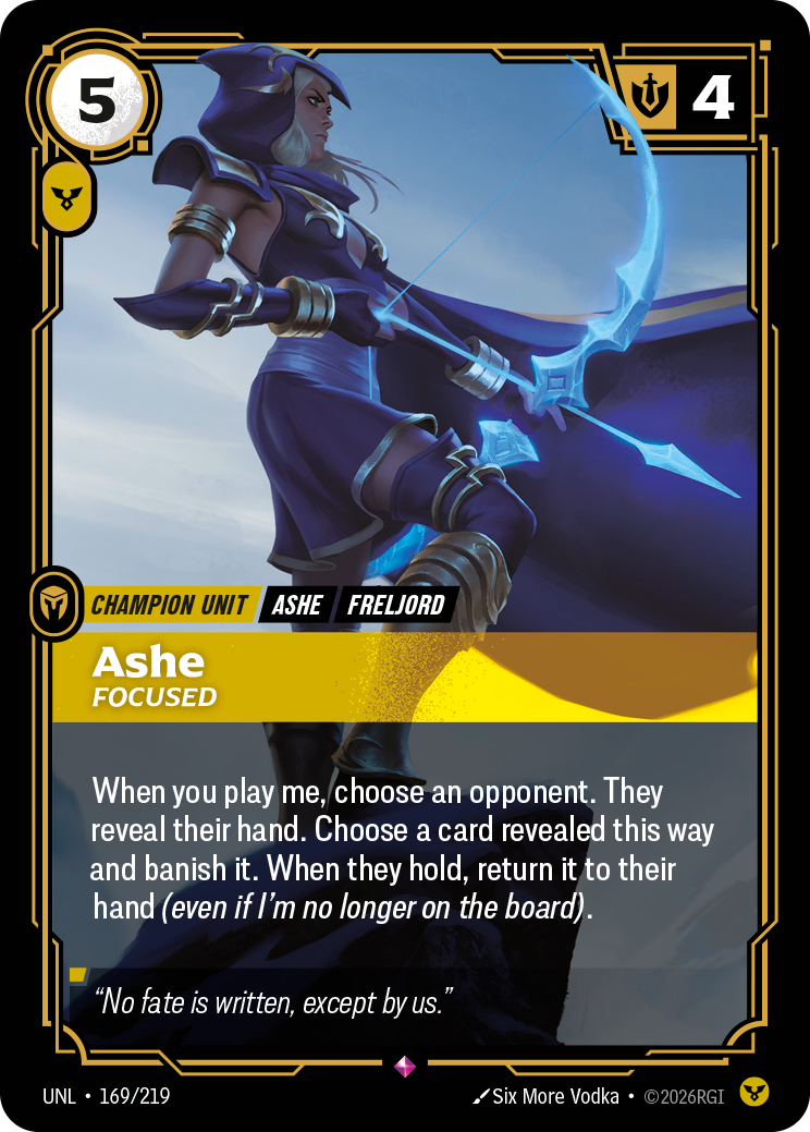 Ashe, Focused — Riftbound UNL-169/219