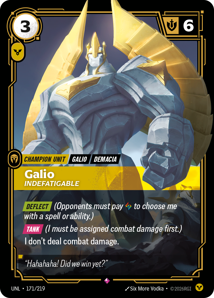 Galio, Indefatigable — Riftbound UNL-171/219