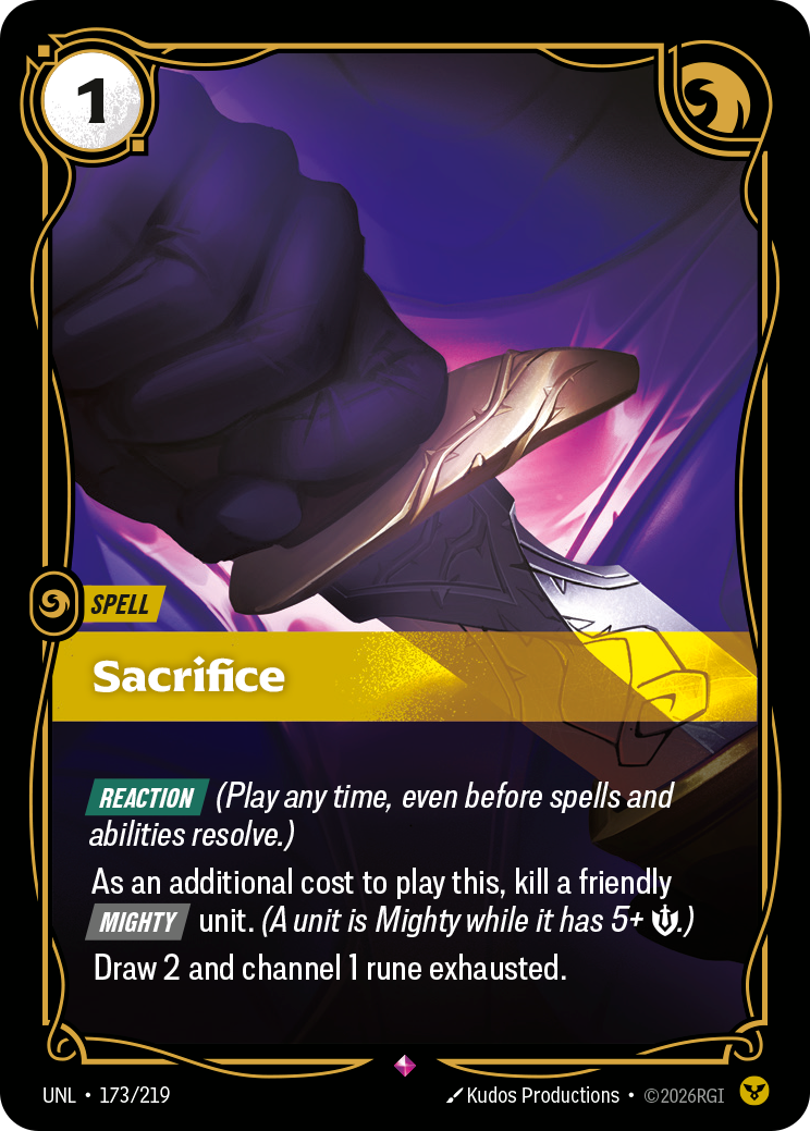 Sacrifice — Riftbound UNL-173/219