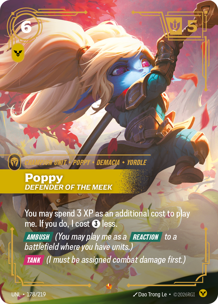 Poppy, Defender of the Meek — Riftbound UNL-178/219