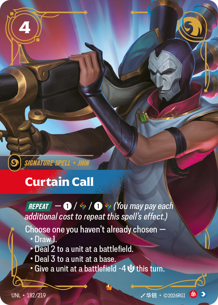 Curtain Call — Riftbound UNL-182/219