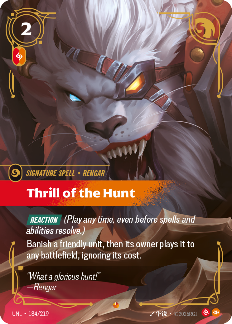 Thrill of the Hunt — Riftbound UNL-184/219