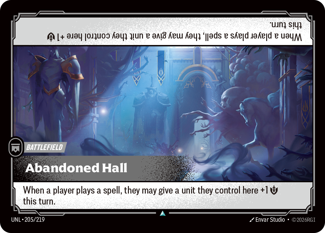 Abandoned Hall — Riftbound UNL-205/219