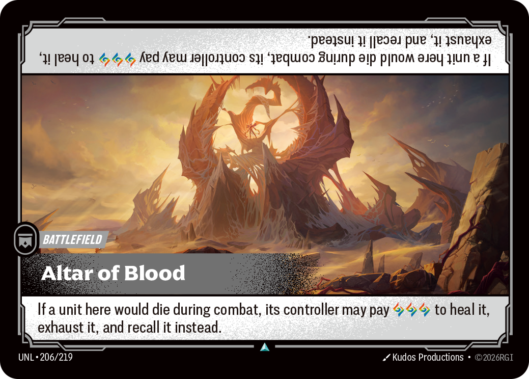 Altar of Blood — Riftbound UNL-206/219