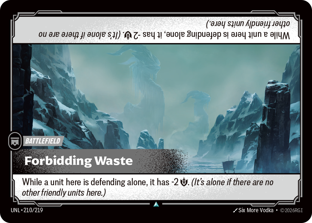 Forbidding Waste — Riftbound UNL-210/219