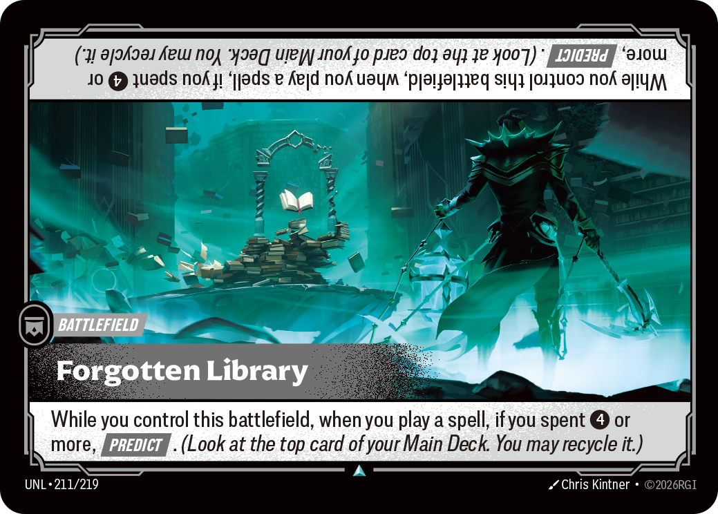 Forgotten Library — Riftbound UNL-211/219