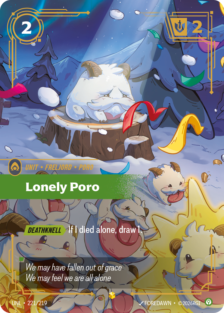 Lonely Poro — Riftbound UNL-221/219