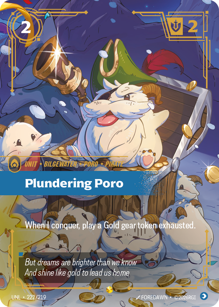 Plundering Poro — Riftbound UNL-222/219