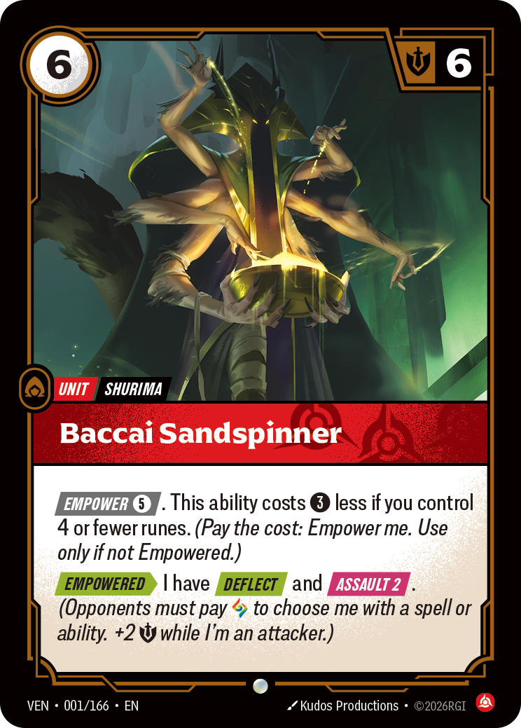 Baccai Sandspinner — Riftbound VEN-001/166