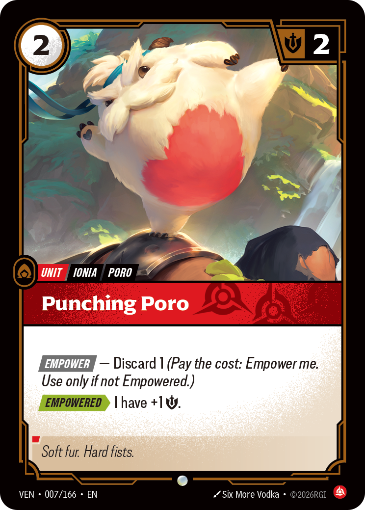 Punching Poro — Riftbound VEN-007/166