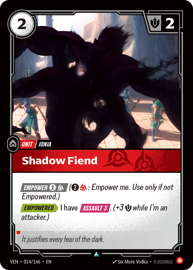 Shadow Fiend — Riftbound VEN-014/166