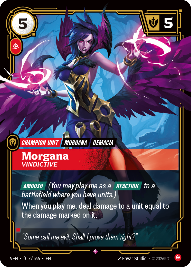 Morgana, Vindictive — Riftbound VEN-017/166
