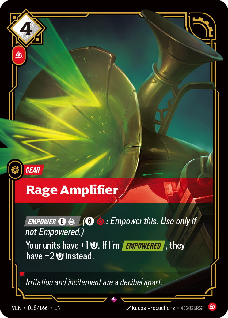 Rage Amplifier — Riftbound VEN-018/166