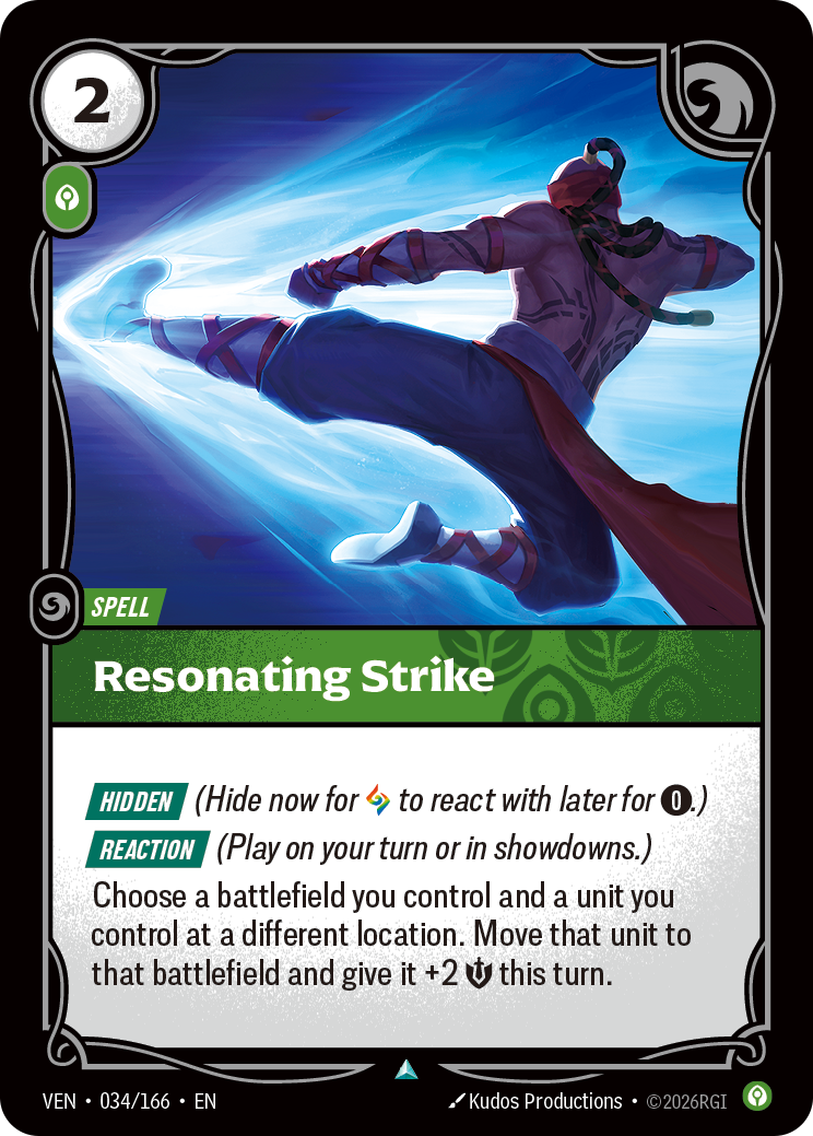 Resonating Strike — Riftbound VEN-034/166
