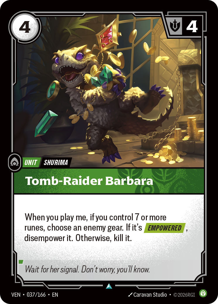 Tomb-Raider Barbara — Riftbound VEN-037/166