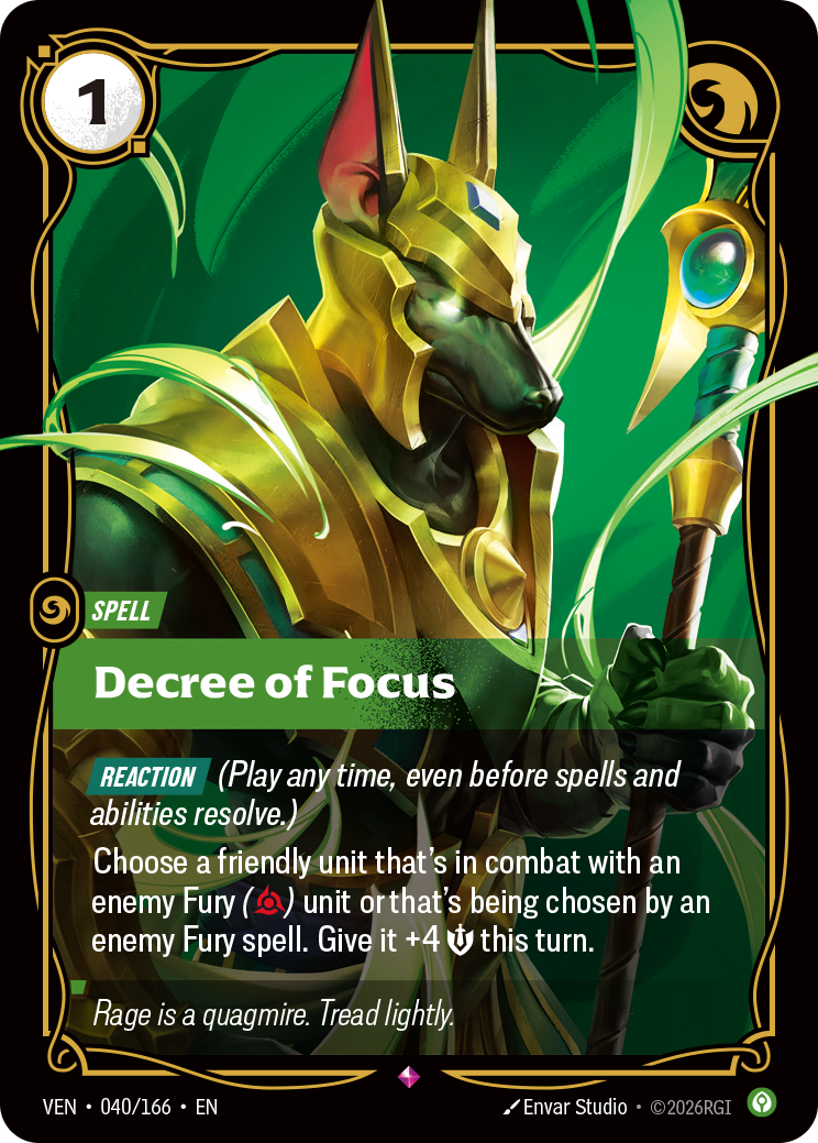 Decree of Focus — Riftbound VEN-040/166