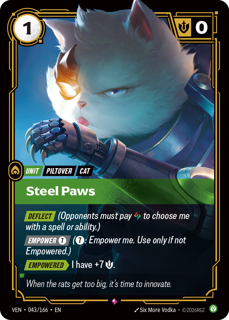 Steel Paws — Riftbound VEN-043/166