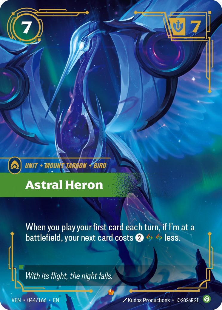 Astral Heron — Riftbound VEN-044/166