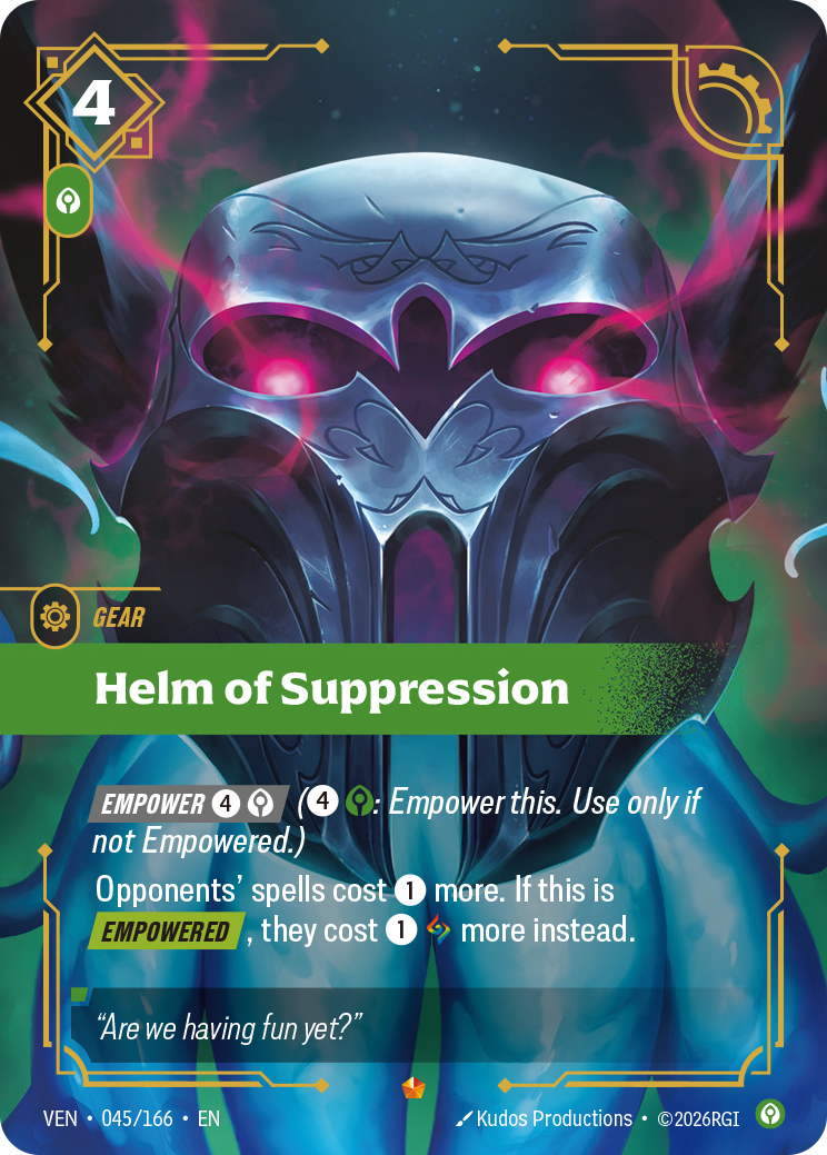 Helm of Suppression — Riftbound VEN-045/166